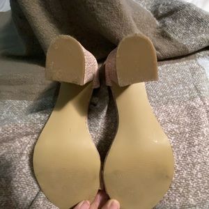 Expressions strap heels, size 9, approximately 3” heels